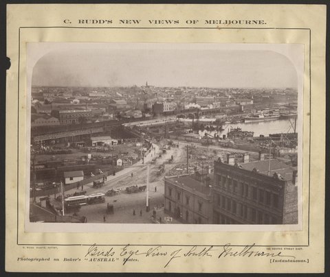 Birds Eye View of South Melbourne, 1880–90