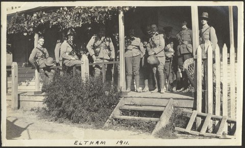 Military camp, Eltham, 1911, 1908