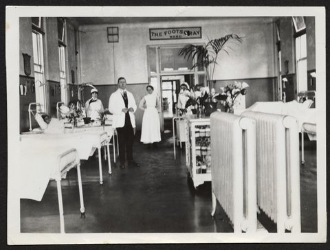 Dr. Walter McRae Russell as a resident medical officer, Royal Melbourne Hospital, 1918–19