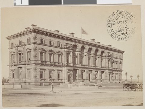 Treasury building, Melbourne, 1872