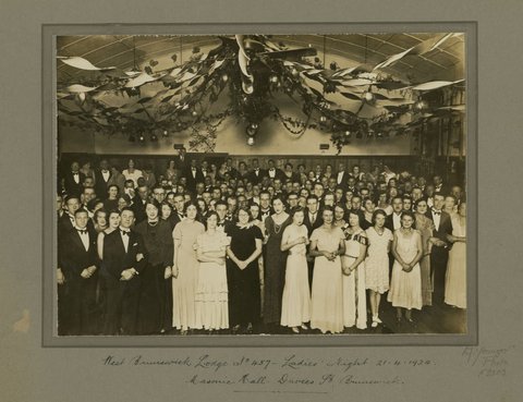 West Brunswick Lodge No. 457 - Ladies' Night, 21-4-1934