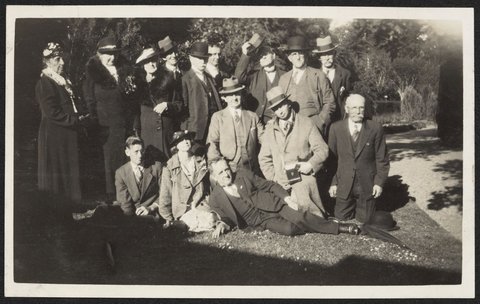 Lawson gathering Footscray Park, 1939–40