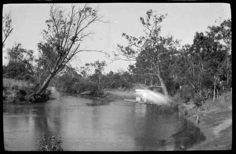 Collection of flexible base negatives showing the Yarra River in flood, 1920–30