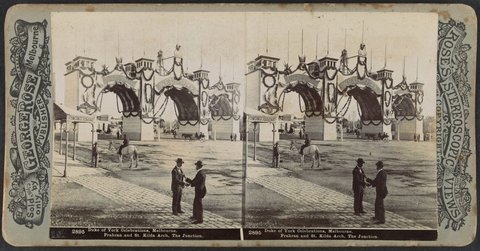 Duke of York Celebrations, Melbourne - Prahran and St. Kilda Arch, The Junction, 1901