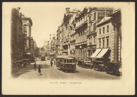 Collins Street, Melbourne, 1920?