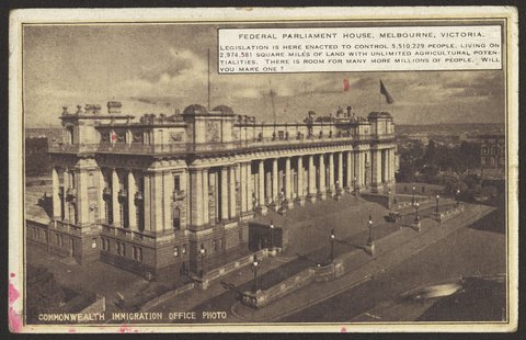 Federal Parliament House, Melbourne, Victoria, 1923?