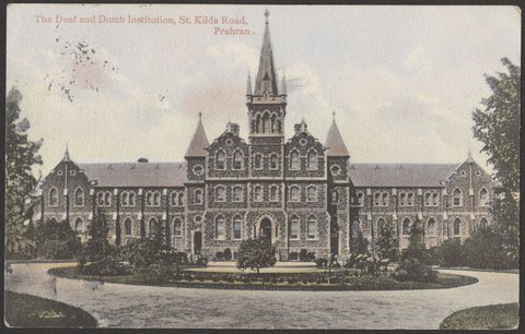 The Deaf and Dumb Institution, St. Kilda Road, Prahran, 1906?