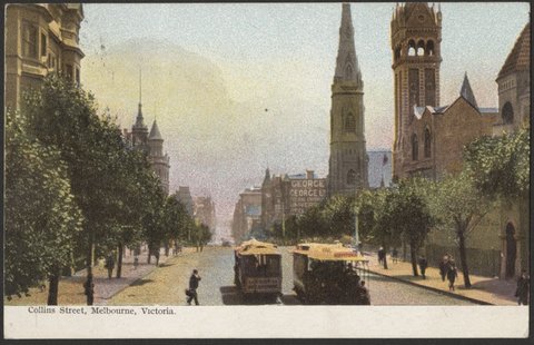 Collins Street East, Melbourne, Victoria, 1905?