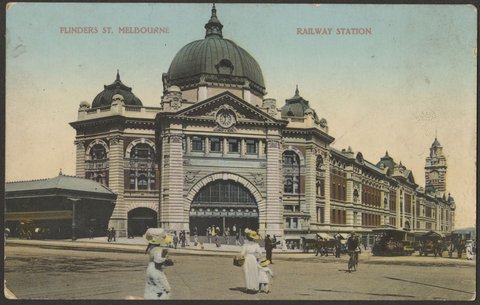 Flinders St., Melbourne - Railway Station, 1903?