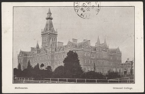 Melbourne - Ormond College, 1906–10