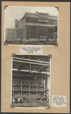 Newport 'C' Power Station and Richmond Power Station, 1946