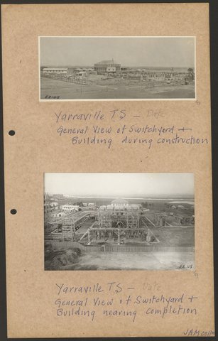 Yarraville Transmission Substation, 1922–34