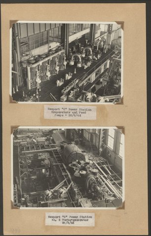 Newport 'C' Power Station and Richmond Power Station, 1946