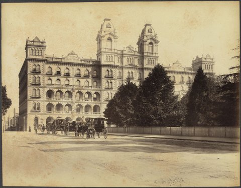 Grand Hotel (i.e., Windsor Hotel), Melbourne, 1888?