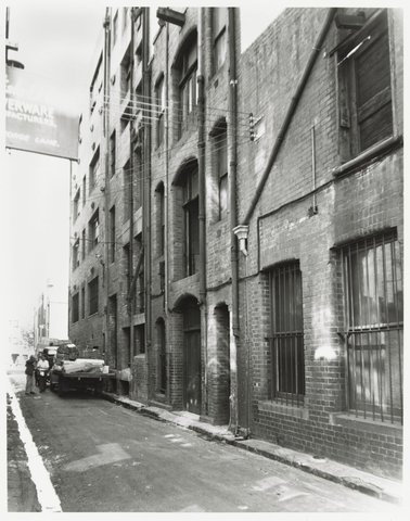 George Lane - west side, looking to Lonsdale Street, 1950