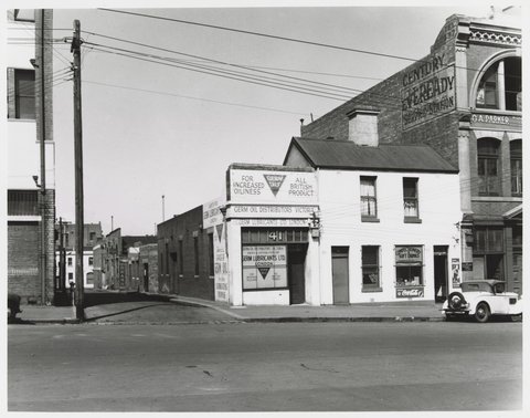 La Trobe Street - south side, near intersection with Burton Street, 1950