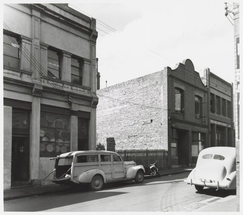 Little Lonsdale Street - north side, looking west from no. 46, 1950