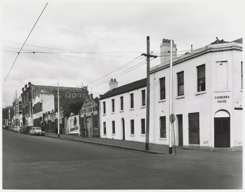 La Trobe Street - south side, looking east from Exhibition Street corner, 1950