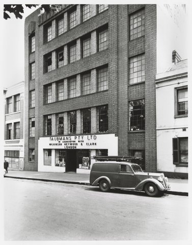Lonsdale Street - north side, nos. 18-30, showing Taubmans Pty. Ltd, 1950