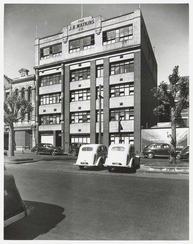 Exhibition Street - east side, nos. 258-266, Watkins, J.R. & Co, 1950