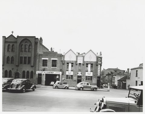 Spring Street - west side, Elms Hotel, 1950