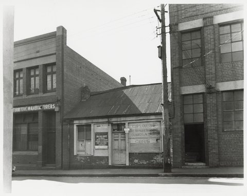 Little Lonsdale Street - north side, vicinity of no. 46, 1950