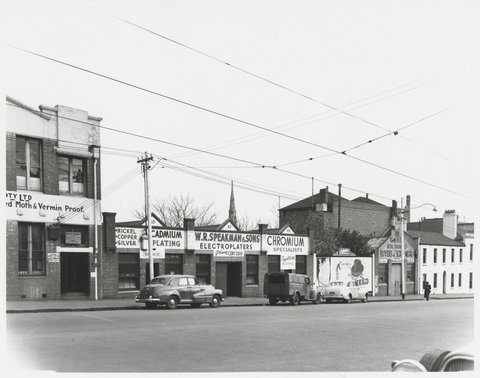 La Trobe Street - south side, looking west from no. 65, 1950