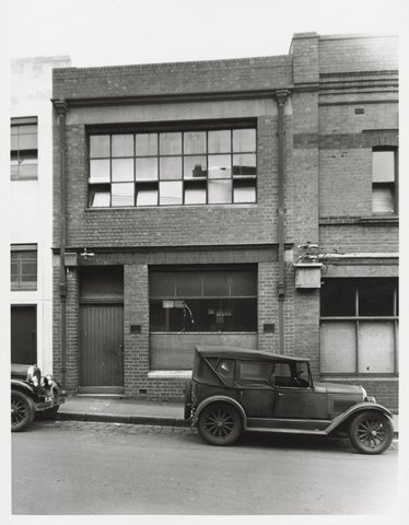 Little Lonsdale Street - south side, west of Little Leichardt Street corner, 1950