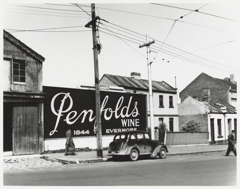 La Trobe Street - south side, looking west from corner, 1950
