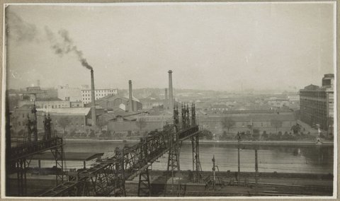 Flinders St. [Bird's eye view looking towards South Melb.], 1905–28