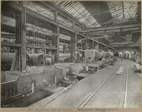 DD.Engines being built. Newport Shops, 1905–28