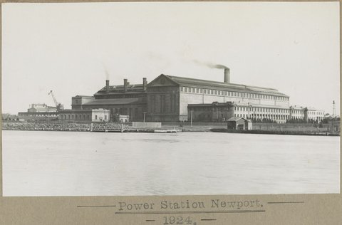 Power Station Newport. [Exterior.], 1924