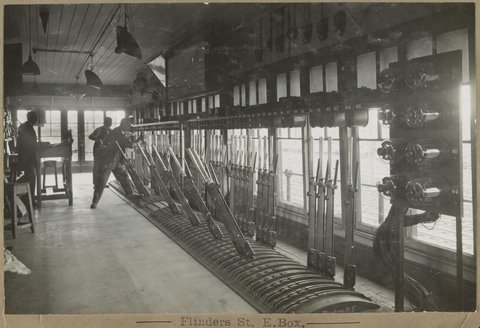 Flinders St. E.Box. [Interior.], 1905–28