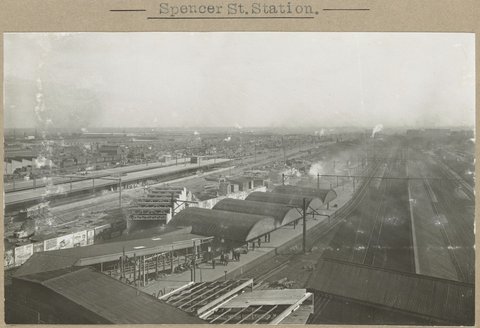 Spencer St.Station. [Bird's-eye view], 1905–28