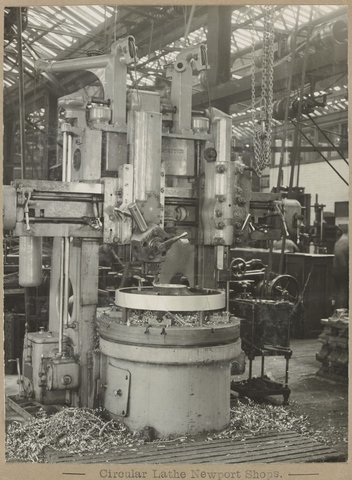 Circular Lathe Newport Shops, 1905–28