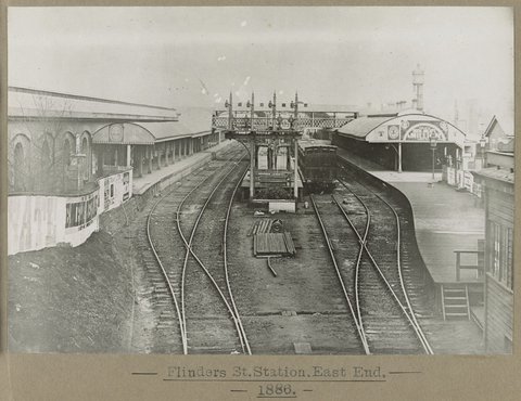 Flinders St.Station.East End.1886