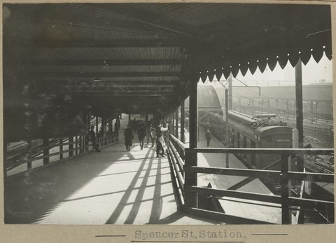 Spencer St.Station. [Platform viewed from top entrance.], 1905–28