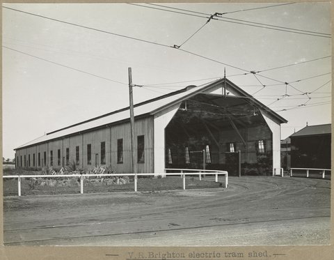 V. R. Brighton electric tram shed, 1905–28
