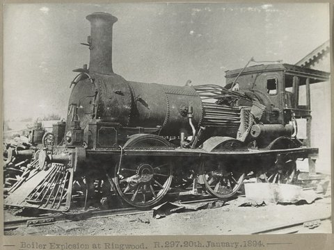 Boiler Explosion at Ringwood. R.297. [Engine.], 1894