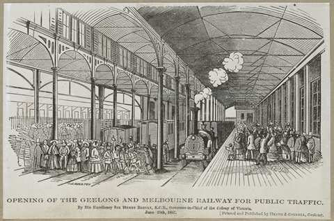 OPENING OF THE GEELONG AND MELBOURNE RAILWAY FOR PUBLIC TRAFFIC, 1905–28