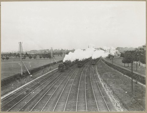 Approaching Richmond before electrification, 1908