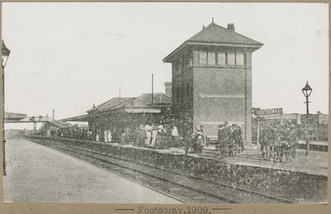 Footscray. [Railway Station.], 1909