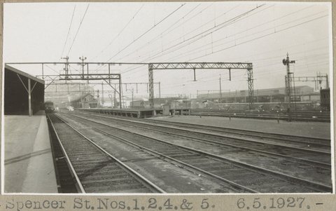 Spencer St. Nos.1.2.4. & 5. [Platforms.], 1927