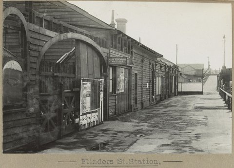 Flinders St.Station. [New Station Works and Cloak Room.], 1906