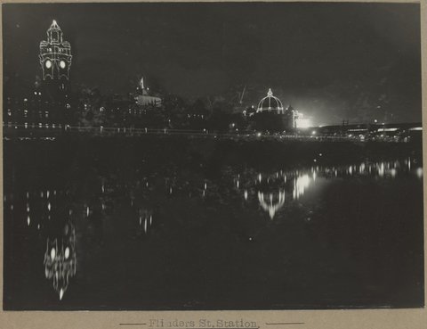 Flinders St. Station. (Illuminated.), 1905–28