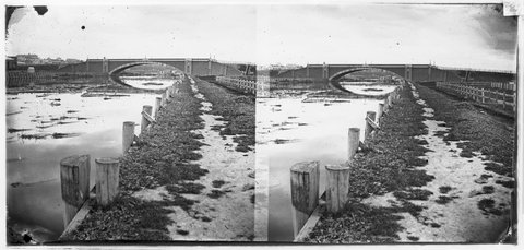 Princes Bridge, Melbourne, 1860?