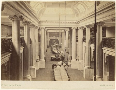 Melbourne Public Library, 1873?
