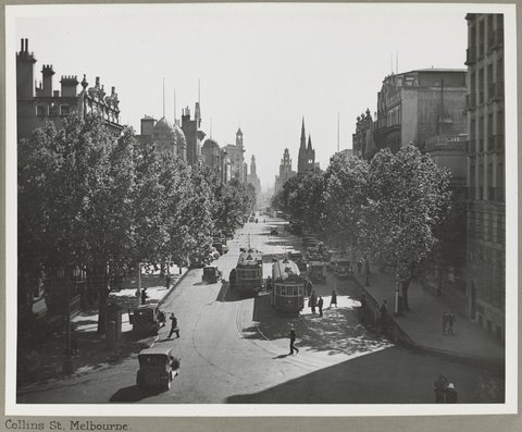 Collins St. Melbourne. [from Spring St.], 1925–35