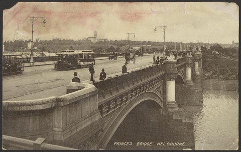 PRINCES BRIDGE MELBOURNE, c. 1906
