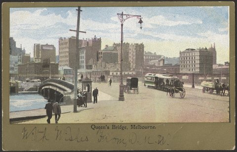 Queen's Bridge, Melbourne, c. 1906